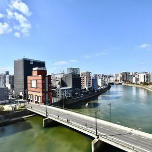  아파트 Riverside Hakata 일본